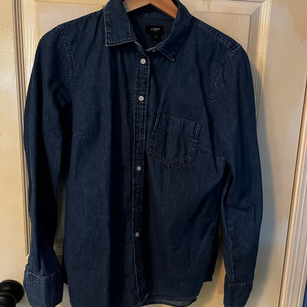J. Crew denim button down dress shirt